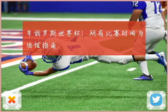 年俄罗斯世界杯:所有比赛时间与场馆指南